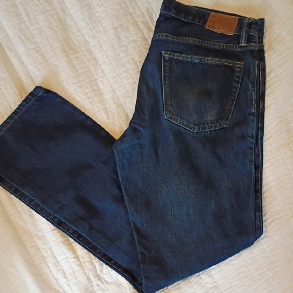 GAP Men's Dark Blue Straight Jeans ✨ Size 32x34